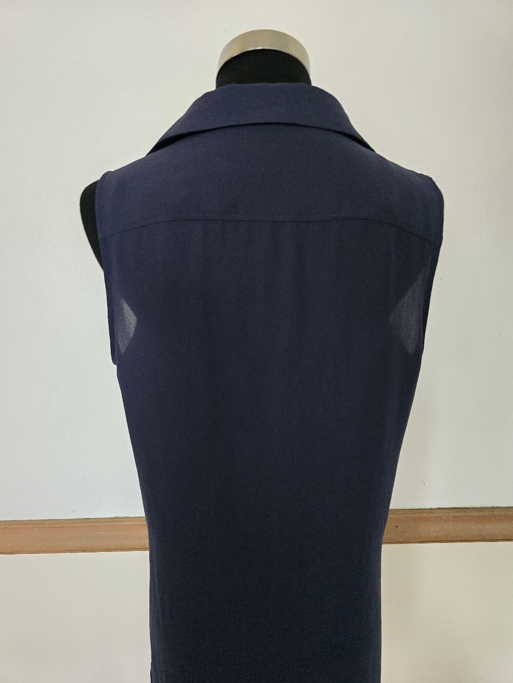 Theory Semi-Sheer "Yarine" Blouse Medium - Picture 7 of 10
